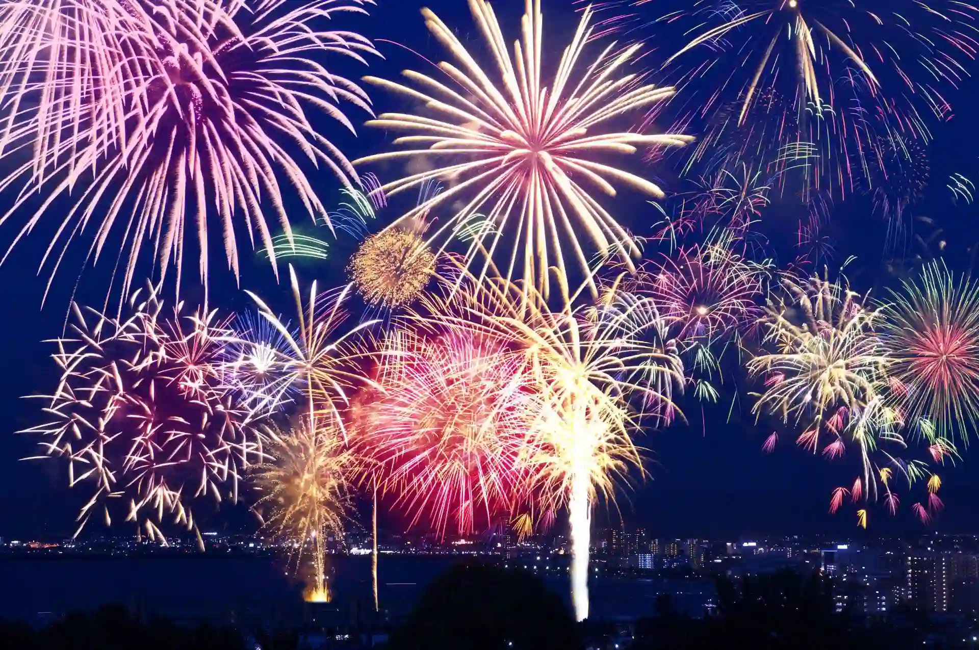 range of fireworks