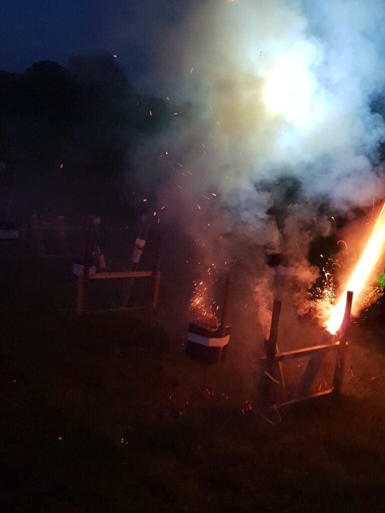 firework beginning to explode