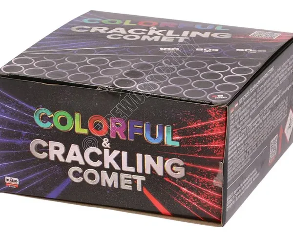 100 shots of colourful & crackling comets by klasek