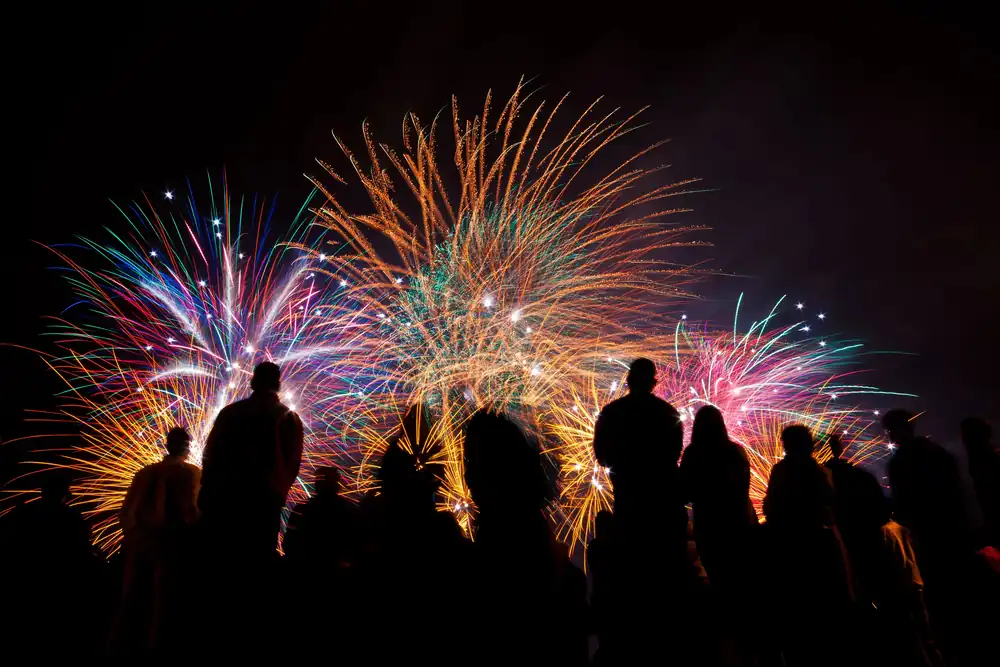 top fireworks 2024 from black cat fireworks crowd