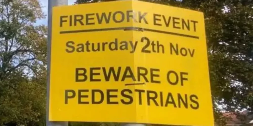 loughborough firework event sign