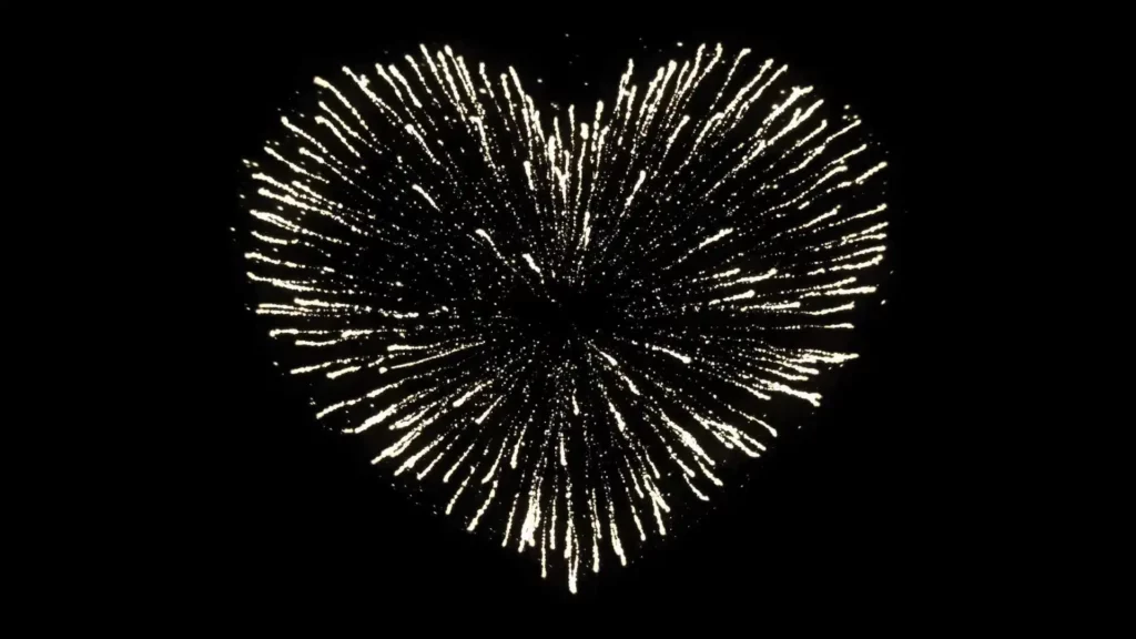 Firework heart