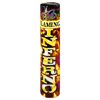 flaming inferno by cosmic fireworks