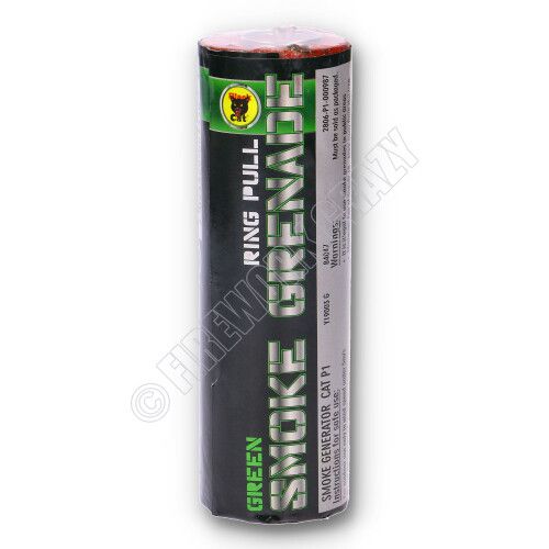 green smoke grenade by black cat fireworks