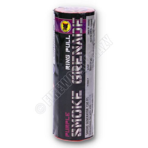 purple smoke grenade by black cat fireworks