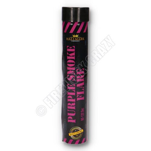 purple smoke flare by hallmark fireworks