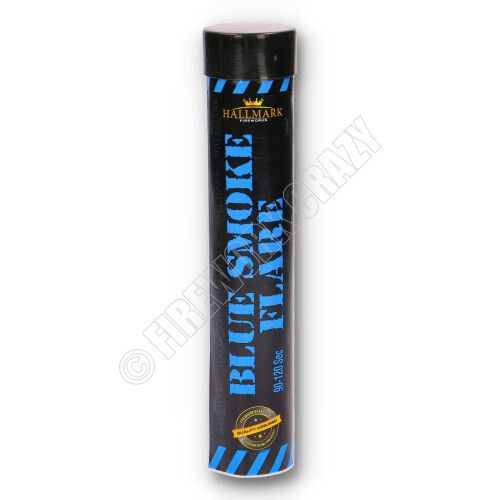 blue smoke flare by hallmark fireworks