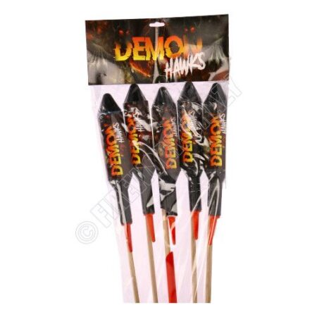 demon hawk (5 rockets) by vivid pyrotechnics