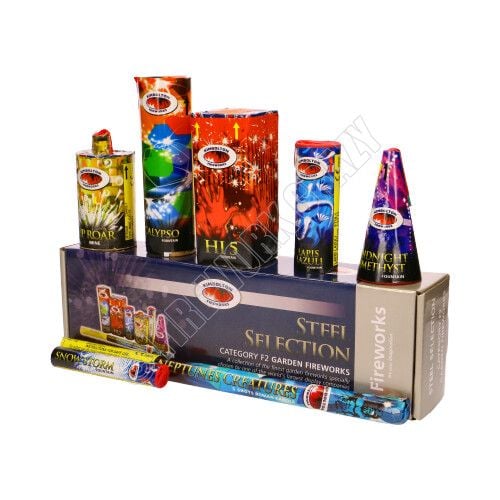 steel selection box by kimbolton fireworks
