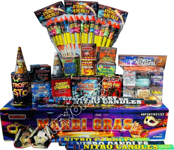 mardi gras selection by jonathans fireworks