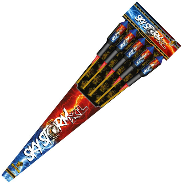 sky storm xl (5 rockets) by pyro king