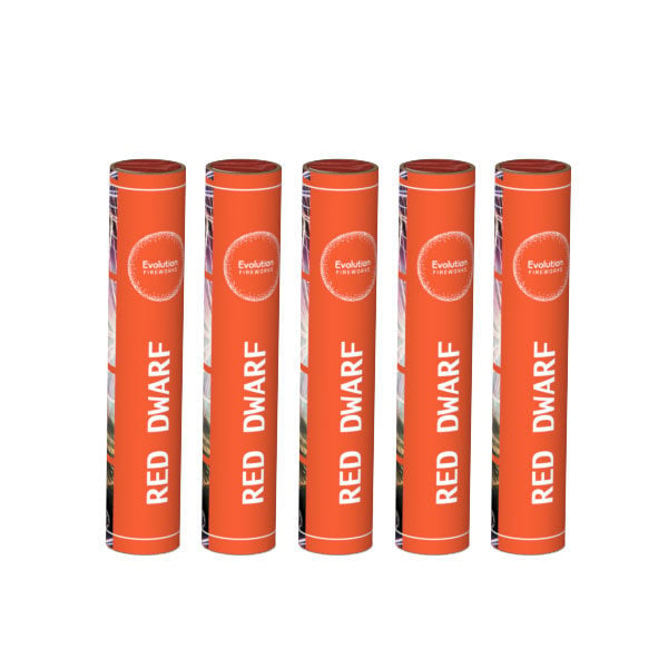 red dwarf shot tubes (pack of 5) by evolution fireworks