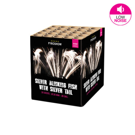 silver blinking fish with silver tail pro by pyroshow