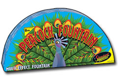 peacock fountain by standard fireworks