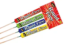 rapid fire rockets (pack of 4) by standard fireworks