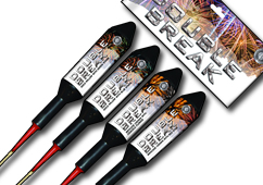 double break rocket pack (4 rockets) by zeus fireworks